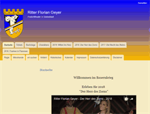 Tablet Screenshot of florian-geyer-spiele.de